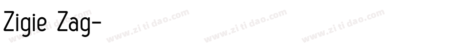 Zigie Zag字体转换